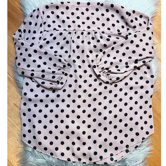 TORRID Georgette Bow Tie Blouse Size 0 - Picture 6 of 7